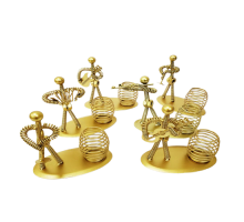 Dekoratif Sari Metal Adam Müzisyen Kalemlik