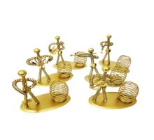 Dekoratif Sari Metal Adam Müzisyen Kalemlik