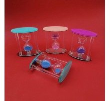 Dekoratif Oval Tasarım Cam Kum Saati