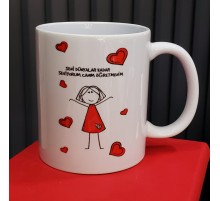 Öğretmene Hediye Özel Tasarım Kupa Bardak