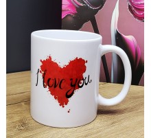 I Love You Tasarım Bardak