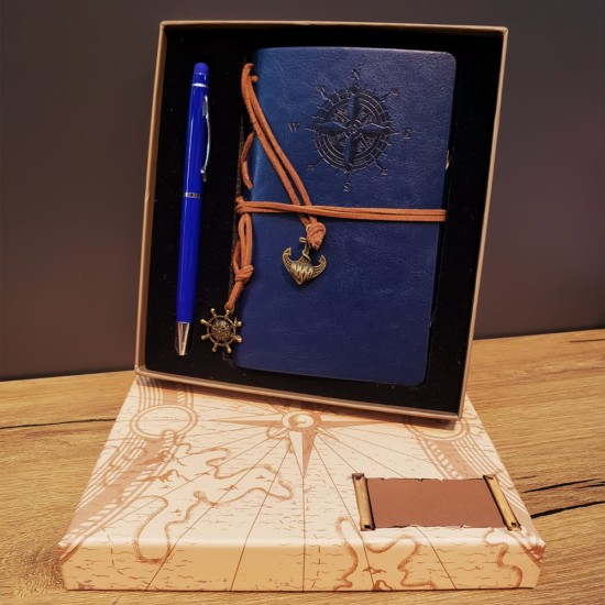 toptan-xml-dropshipping-Pusula Defter Ve Tükenmez Kalem Set