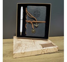 Defter Ve Kalem Kutulu Set Gri