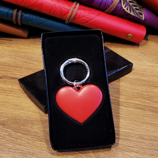 toptan-xml-dropshipping-Metal Kırmızı Kalp Anahtarlık