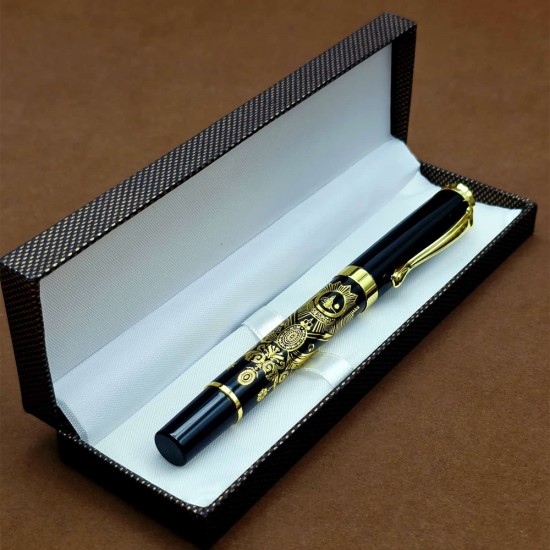 toptan-xml-dropshipping-Kutulu Osmanlı Tuğralı Metal Kalem