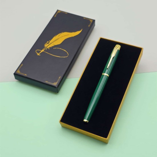 toptan-xml-dropshipping-Kutulu Yeşil Roller Kalem