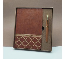 Öğretmenler Günü Hediyesi Kutulu Deri Defter Kalem Seti