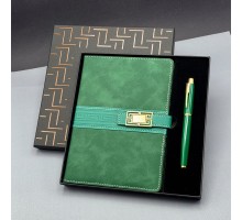 Hediyelik Defter Kalem Set Yeşil