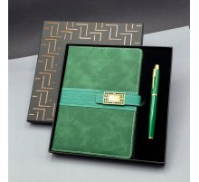 Hediyelik Defter Kalem Set Yeşil