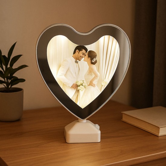 toptan-xml-dropshipping-Led Işıklı Kalpli Sihirli Ayna