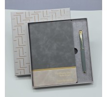 Öğretmenler Gününe Özel Deri Defter Ve Kalem Set