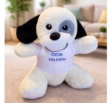 Özür Dilerim Tişörtlü Sevimli Peluş Köpek