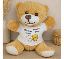 Canım Da Canım Balım Da Balım Tişörtlü Peluş Ayıcık