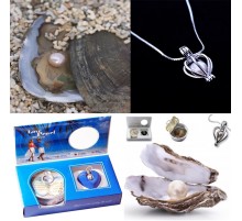 İstiridye İçinde İnci Kolye Seti