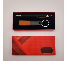 Deri Metal Anahtarlık Ve Rubber Kalem