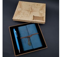 Defter Kalem Mavi Set