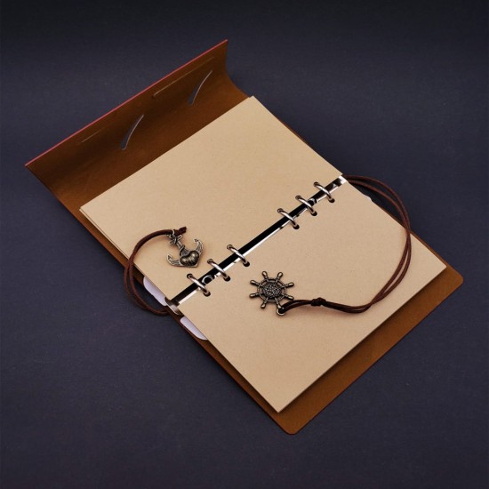 toptan-xml-dropshipping-Deri Defter ve Tüylü Kalem