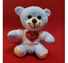 Seni Seviyorum Yazılı Tişörtlü Ayıcık