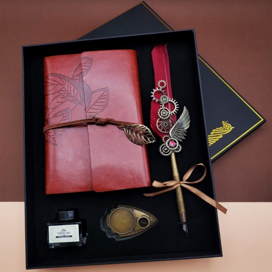 toptan-xml-dropshipping-Divit Hokka Defter ve Tüylü Kalem Seti