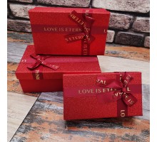 3'lü Kırmızı Hediye Kutusu