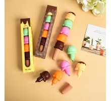 5'li Dondurma Tasarımlı Fosforlu Kalem