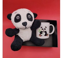 Panda Oyuncak Ve Kupa Seti