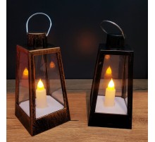 Dekoratif Pilli Led Mumlu Kandil Asılabilir Fener 1 Adet