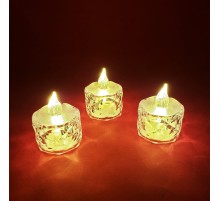 Kristal Görünümlü Pilli Mum