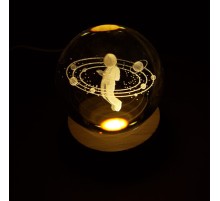 Astronot Tasarımlı Usb'li Cam Küre