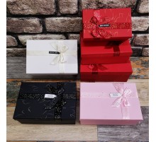 3 Lü Dikdörtgen Hediye Kutusu
