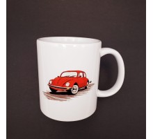 Kırmızı Vosvos Baskılı Kupa