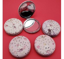 Tavşan Baskılı Taşlı Cep Aynası