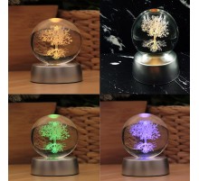 Hayat Ağaçı Tasarımlı Cam Küre