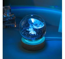 Renk Değiştiren Astronot Tasarımlı Cam Küre