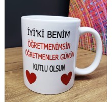Öğretmene Hediye Kupa Bardak