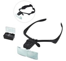 Işıklı Gözlük Büyüteç - 5 Farklı Lens 9892B