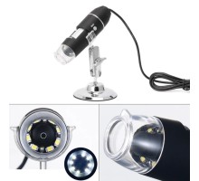 1600X Usb Dijital Mikroskop Kamera Endoskop 8Led Büyüteç Metal Standı