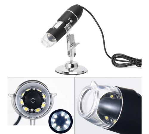 toptan-xml-dropshipping-Nikula-1600x Usb Dijital Mikroskop Kamera Endoskop 8led Büyüteç Metal Standı