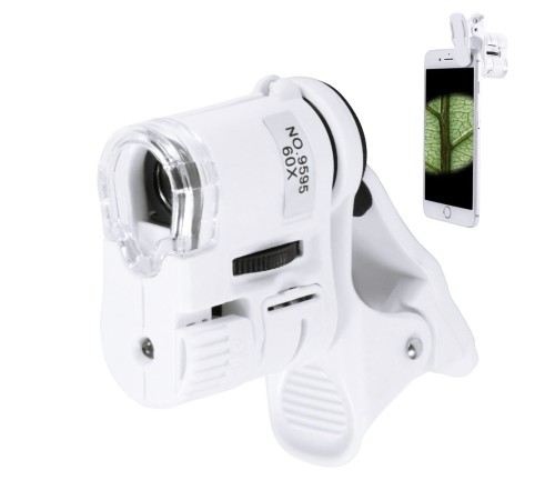 toptan-xml-dropshipping-Nikula- 60x Mini Cep Telefonu Için Mandallı Mikroskop Uv Ledli Büyüteç Model Al2431