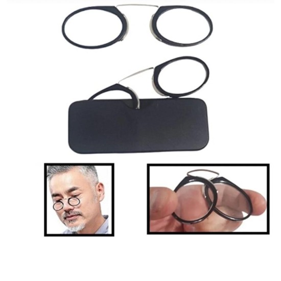 toptan-xml-dropshipping-Burun Üstü Mini Sapsız 2.5x Gözlük Büyüteç