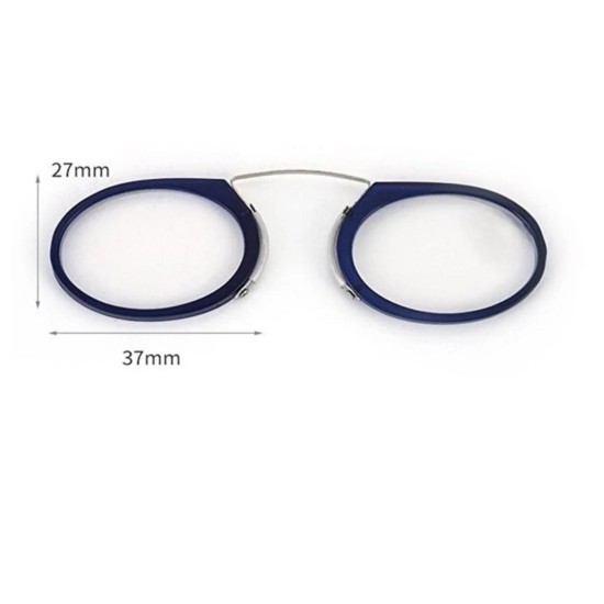 toptan-xml-dropshipping-Burun Üstü Mini Sapsız 1.5x Gözlük Büyüteç - Mavi