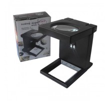 Katlanır Plastık Led Işıklı Test Cıhazı Büyüteç 2.5X90Mm