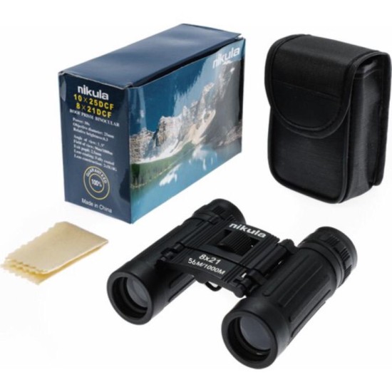 toptan-xml-dropshipping-8x21 Dürbün Siyah  Dürbünü 56m/1000m Kauçuk Kaplama NK