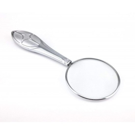 toptan-xml-dropshipping-Gümüş Renkli 5x - 45 Mm Zarif Işlemeli Özel Tasarlanmış Büyüteç MG18155-8