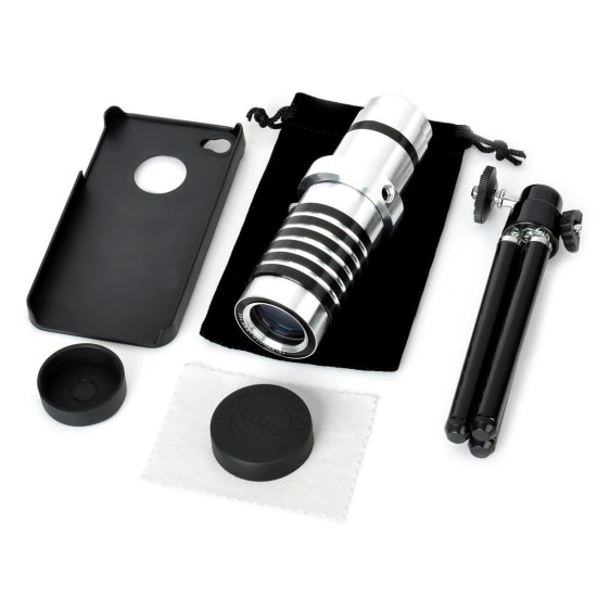 toptan-xml-dropshipping-İphone5,5s,i̇phone4.4s Için Alüminyum 14x Optik Zoom Yakından Görüntü çekme Dürbün