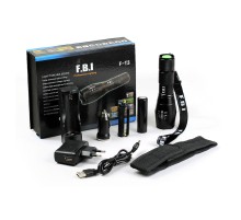 F.B.I F-T3 Su Geçirmez Alüminyum Oksidiyon Şarjlı El Feneri