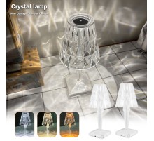 Polizei P-2000 Kristal Elmas Masa Gece Lambası 16 Renk Bluetooth Hoparlör