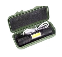 Taktik El Feneri Usb Şarj Edilebilir Kamp Feneri Cob Zumlanabilir Mini Taşınabilir El Feneri Ws-5454