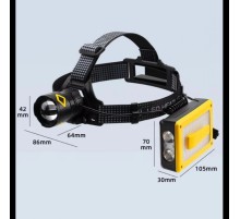 F.B.I Pro F-3003 Alüminyum PM10-TG LED Type-C Powerbank ve Solar Şarjlı Kamp Kafa Feneri