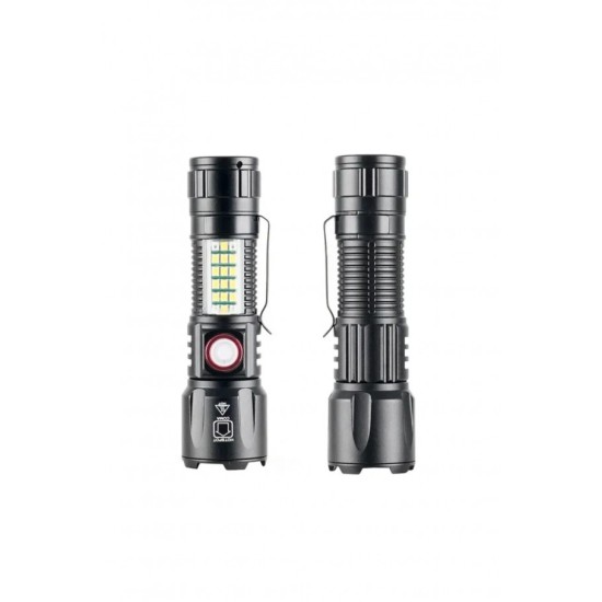 toptan-xml-dropshipping-10W 1000 Lümen Şarjlı Metal El Feneri WS-2828